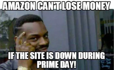 Funny Amazon Prime Day  House Always Wins
