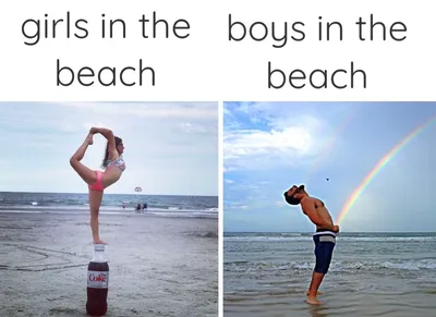 Beach Memes  Two Types Of People
