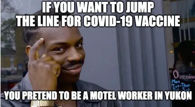 Millionaires Fined For Jumping Line For Covid19 Vaccine Meme
