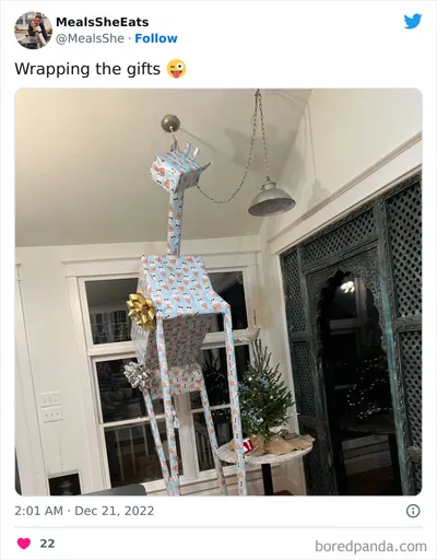 30 Epic Times People Came Up With Creative Ways To Wrap Christmas Gifts