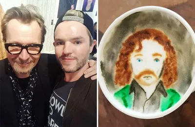 This Barista Is Painting Portraits Of Celebrities In Cafe And Surprises Them 64A53D6986E90 880