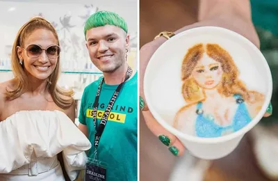 This Barista Is Painting Portraits Of Celebrities In Cafe And Surprises Them 64A53D7813202 880
