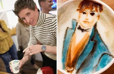 This Barista Is Painting Portraits Of Celebrities In Cafe And Surprises Them 64A53Da5E5B75 880
