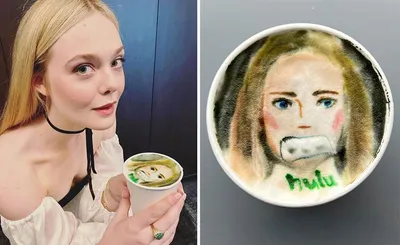 This Barista Is Painting Portraits Of Celebrities In Cafe And Surprises Them 64A565348E705 880
