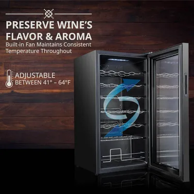 The Incredible Ivation 28 Bottle Compressor Wine Cooler Refrigerator