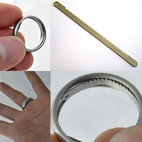 ShomerTec Titanium Escape Ring Review And Nickel Knife Pictures 005