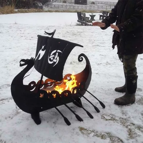 Viking Ship Fire Pit 001