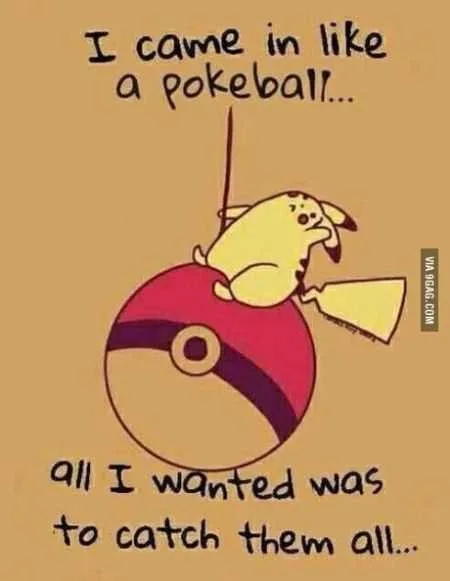 Funny Picture Of Pikachu Sitting On A Pokemon Ball