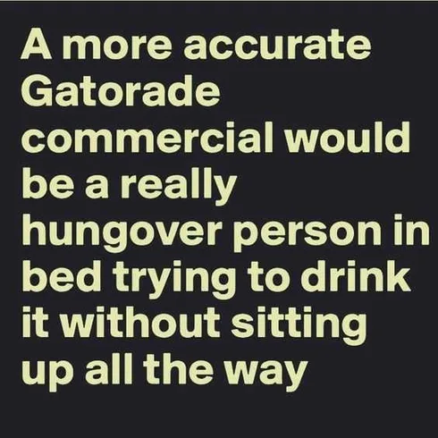 Hangover Gatorade