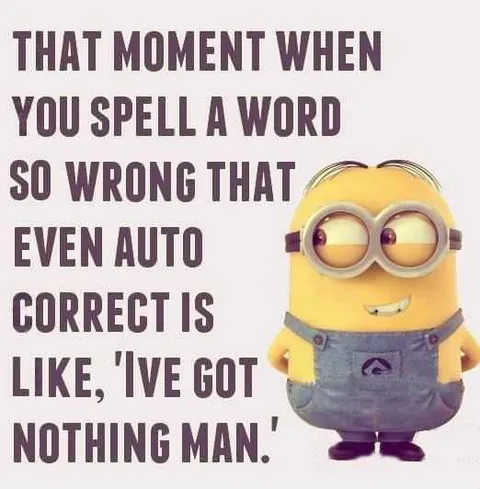 Minion Autocorrect