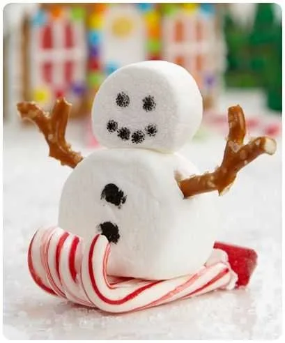 Snowman On Sled Gingerbread House Hack
