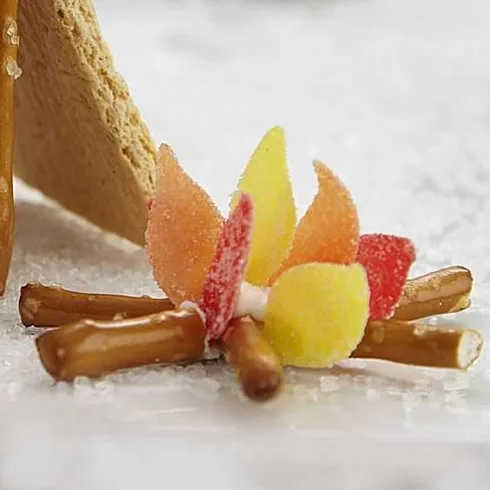 Roaring Fire Gingerbread House Hack