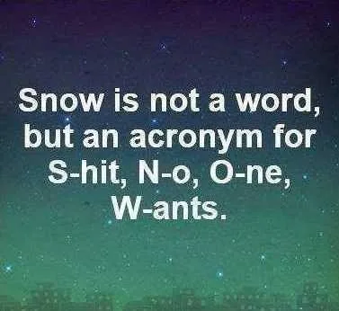 Funny Shit Snow