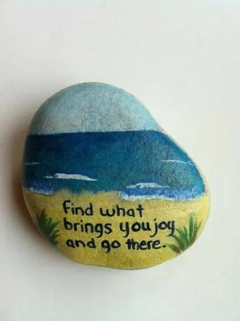 Painted Rock Idea Positive Scenes