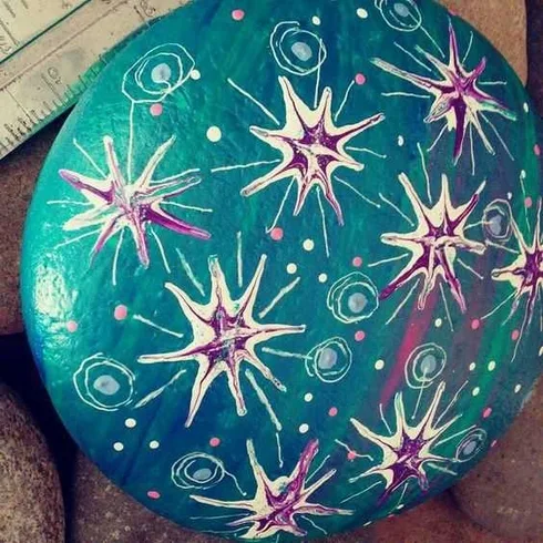 Painted Rock Idea Easy Glow In The Dark Idea