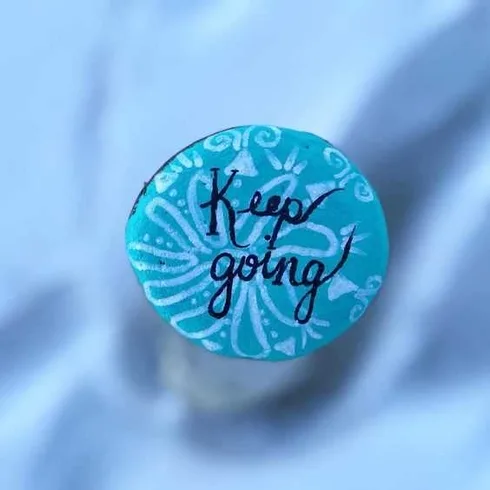 Painted Rock Idea Easy Motivational Rock