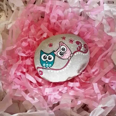 Painted Rock Idea Easy Owls