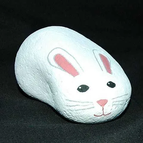 Painted Rock Ideas Easy Easy Bunny