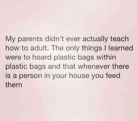 Being An Adult Memes Parental Advice?