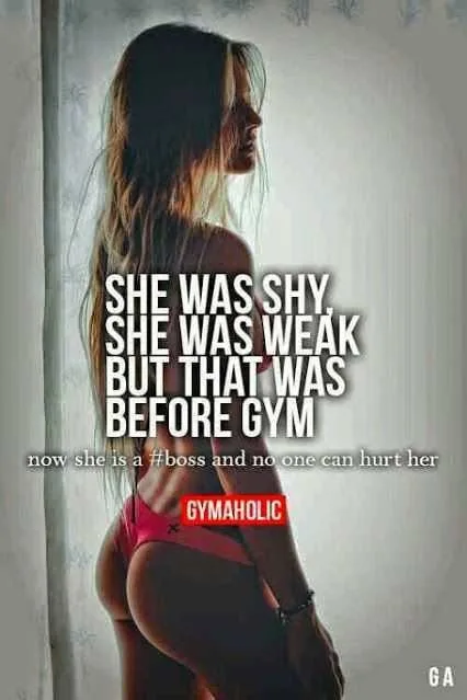 Gym Day Quotes Shy