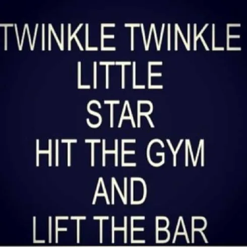 Inspirational Gym Day Quote Twinkle Twinkle