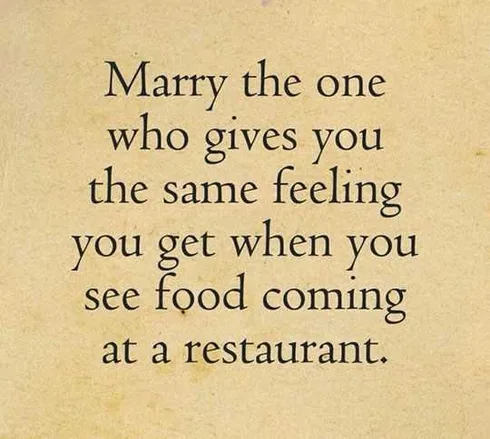 Funny Marriage Memes Food