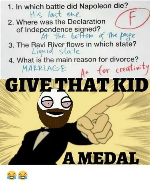 Hilarious Marriage Meme Genius Answers
