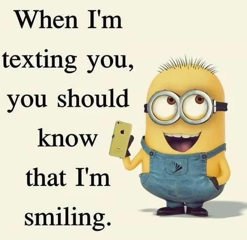 Minion Quotes And Memes Text Smiling