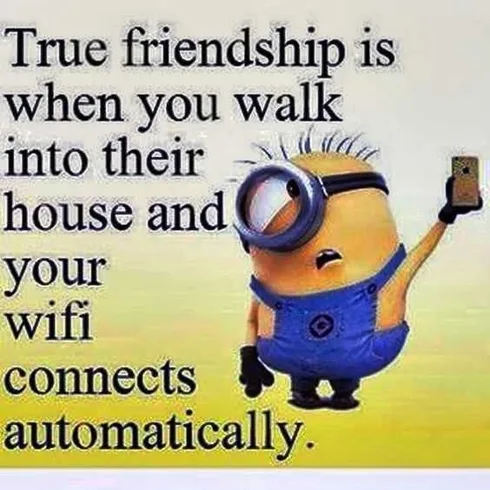 Minions Memes Funny Wifi Friendship
