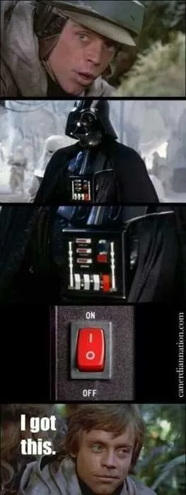 Funny Star Wars Memes Vader's Buttons