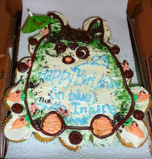 Funny Cake Fail Scar Injure...