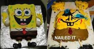 Funny Cake Fails Sponge Bob