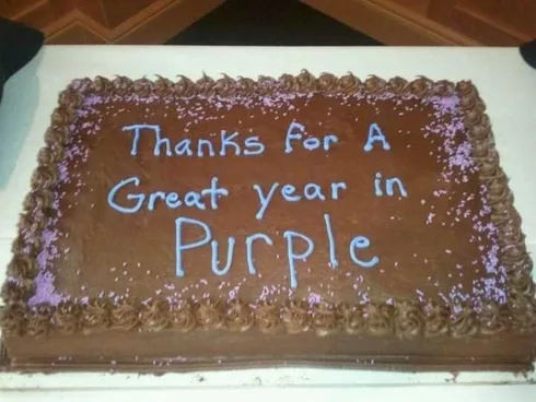 Funny Cake Fail In Purple
