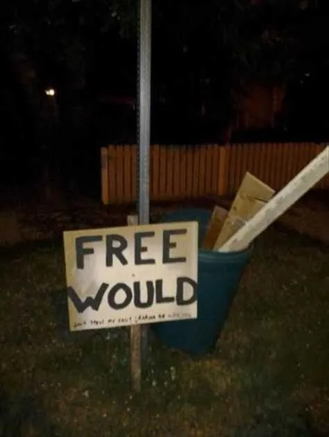 Funny Sign Fail Woodchuck Would Chuck Wood