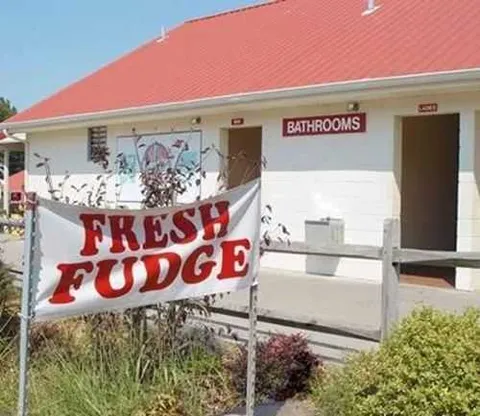 Funny Sign Fail Don't Ask Where Your Fudge Came From