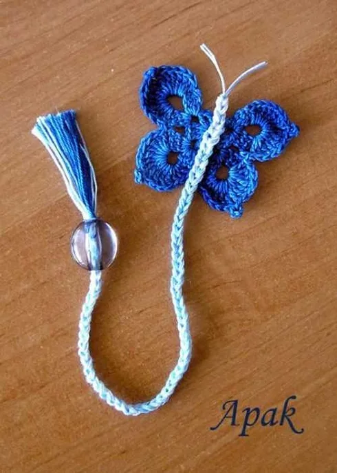 Funny Crochet Patterns Butterfly Bookmark