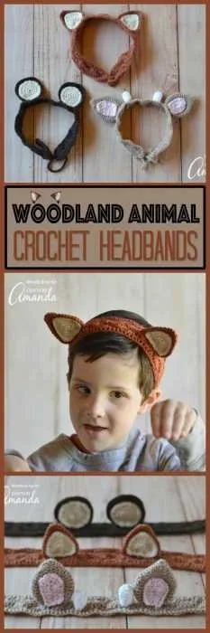Funny Crochet Patterns Animal Ears Headbands