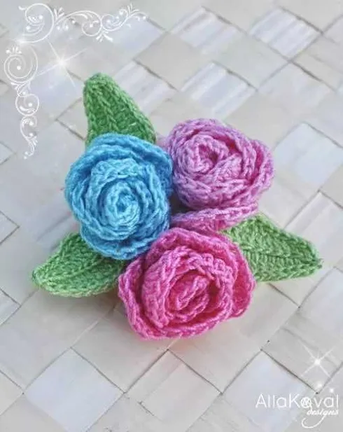Funny Crochet Patterns Roses