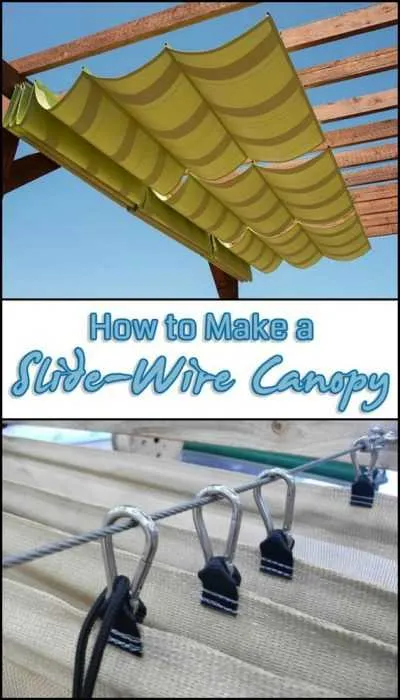 Diy Slide Wire Canopy