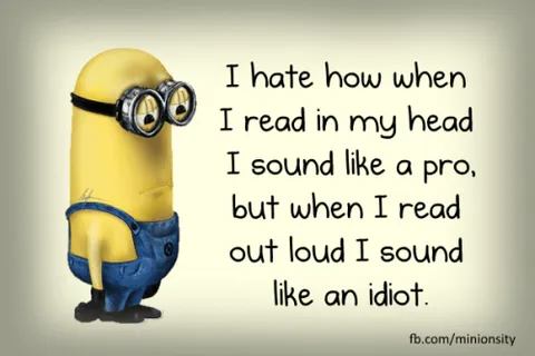 Funny Minion Images With Captions Reading