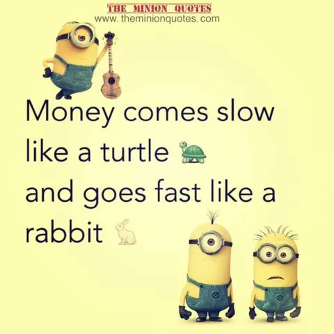 Funny Minion Images With Captions Money