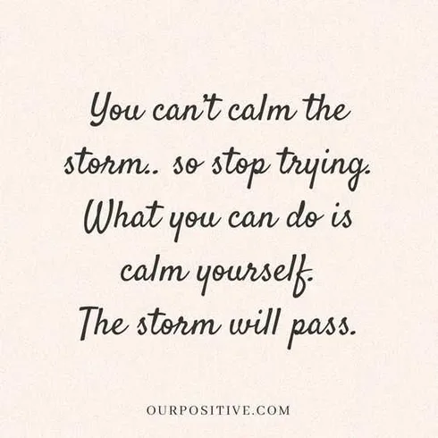 Quote Calm The Storm