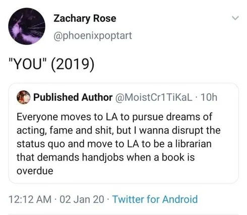 You-2019- Joe Goldberg Memes Librarian You Meme