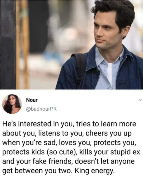 You-Energy Joe Goldberg Memes White Knight You Meme