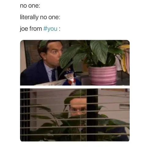 You-Literally-No Joe Goldberg Memes No One Can See You Meme