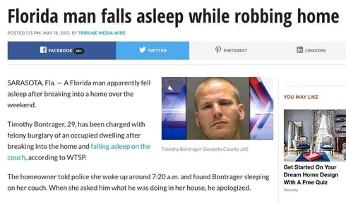 Florida-Man-Robs-Home Florida Man Robs Home