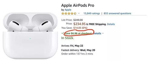 Airpods Pro Extra Savings On Amazon