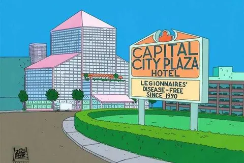 Best-Zoom-Background-21 Simpson's Sign Gag Zoom Background