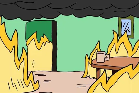Best-Zoom-Background-38 House On Fire Zoom Background