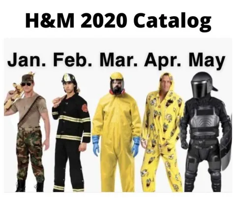 Hm-Catalog-2020 Meme Featuring H&Amp;M Fashion Changes In 2020
